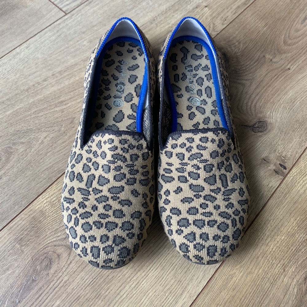 Leopard girls loafer